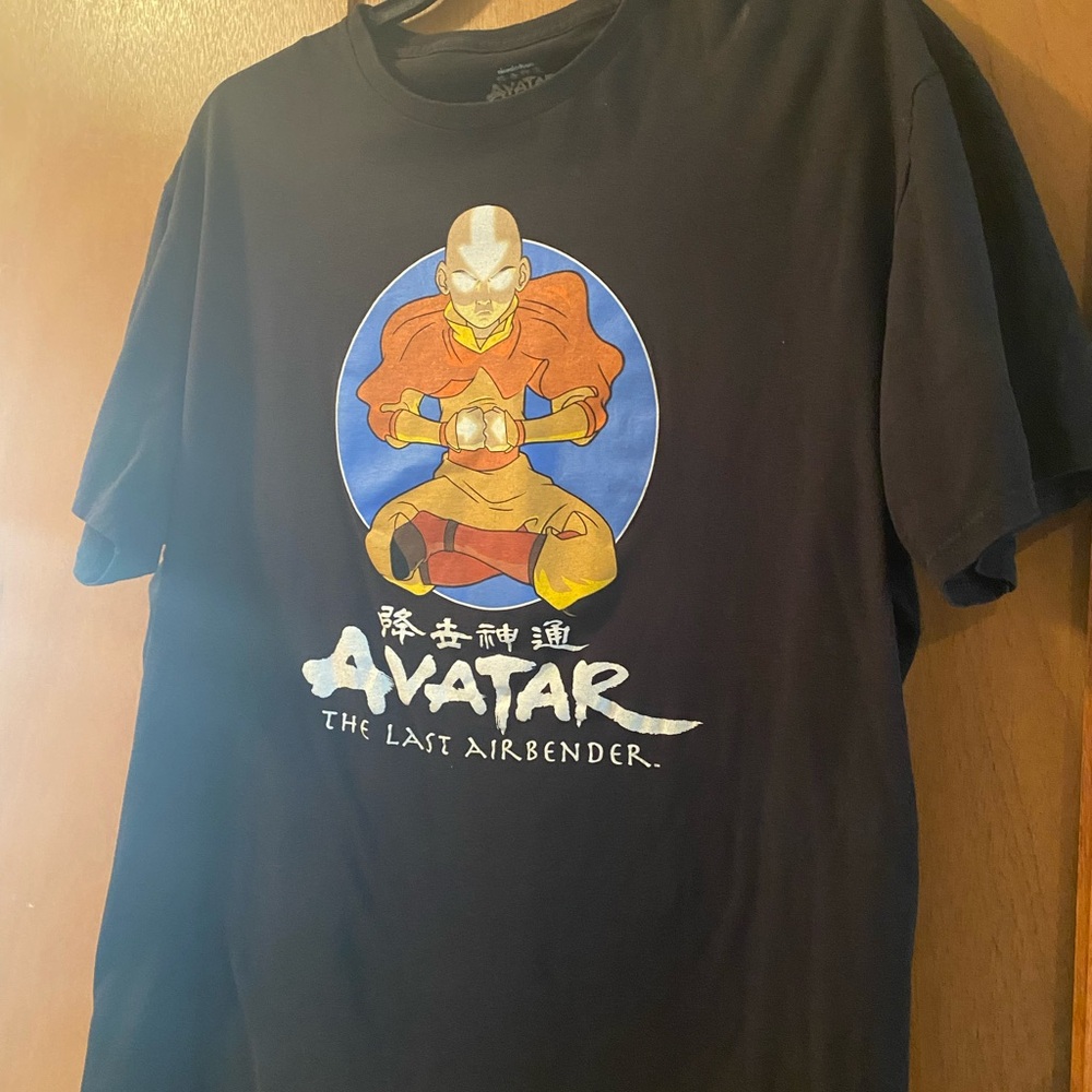 Nickelodeon Black Short Sleeve Tee Avatar Design